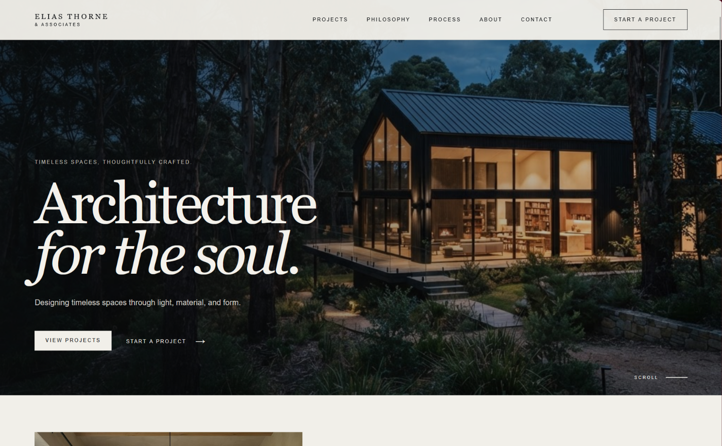 Architecture Studio Website preview